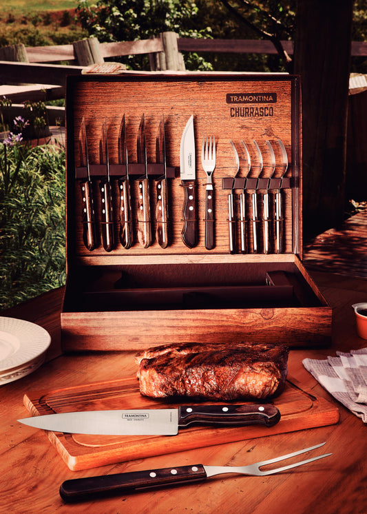 Conjunto de churrasco - 15 peças