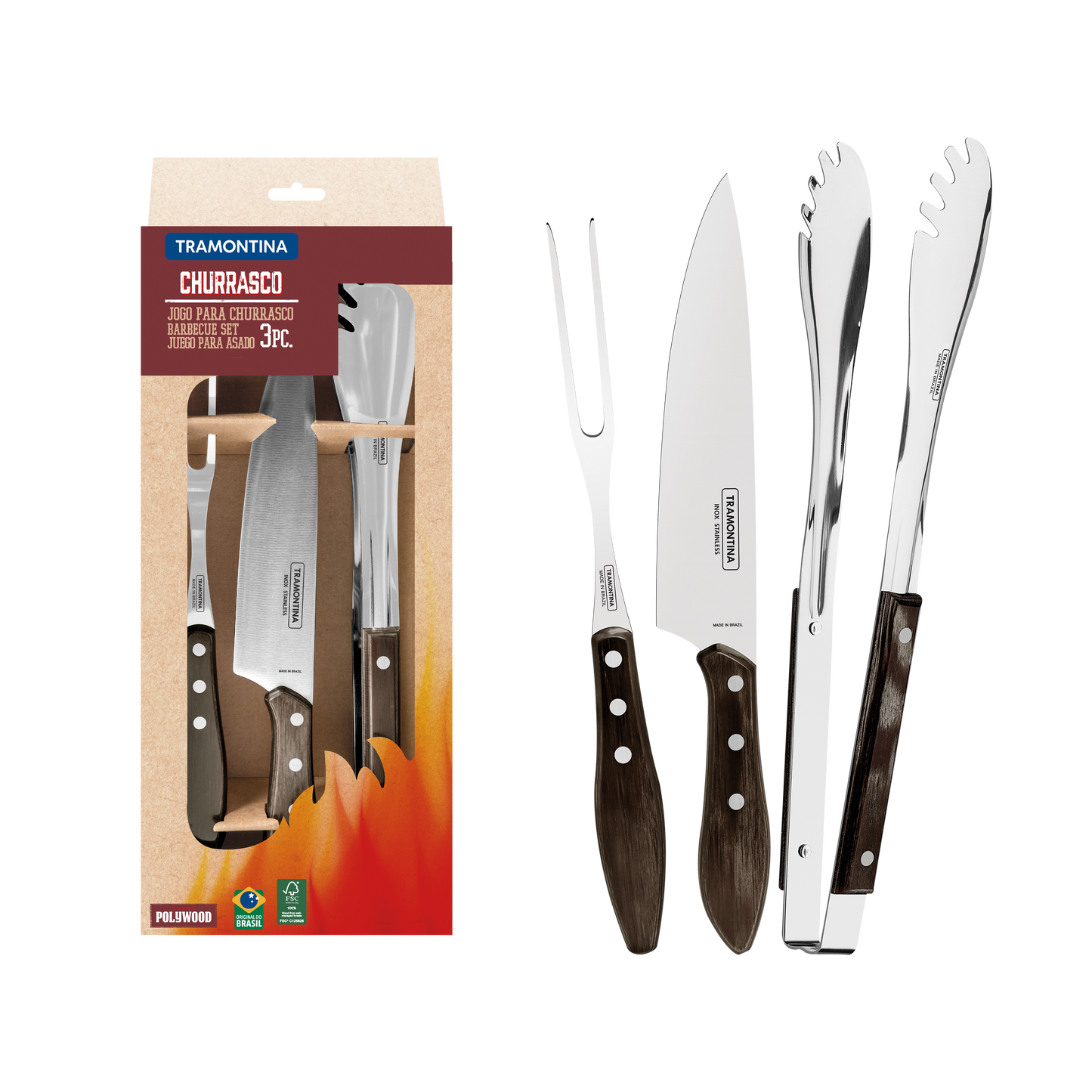 Conjunto Churrasco Tramontina