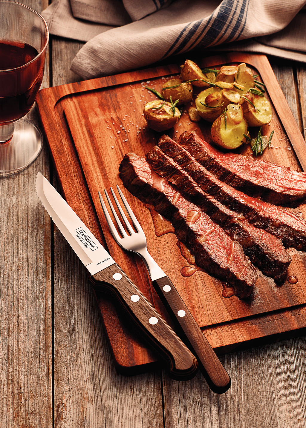 Facas Jumbo Polywood para churrasco